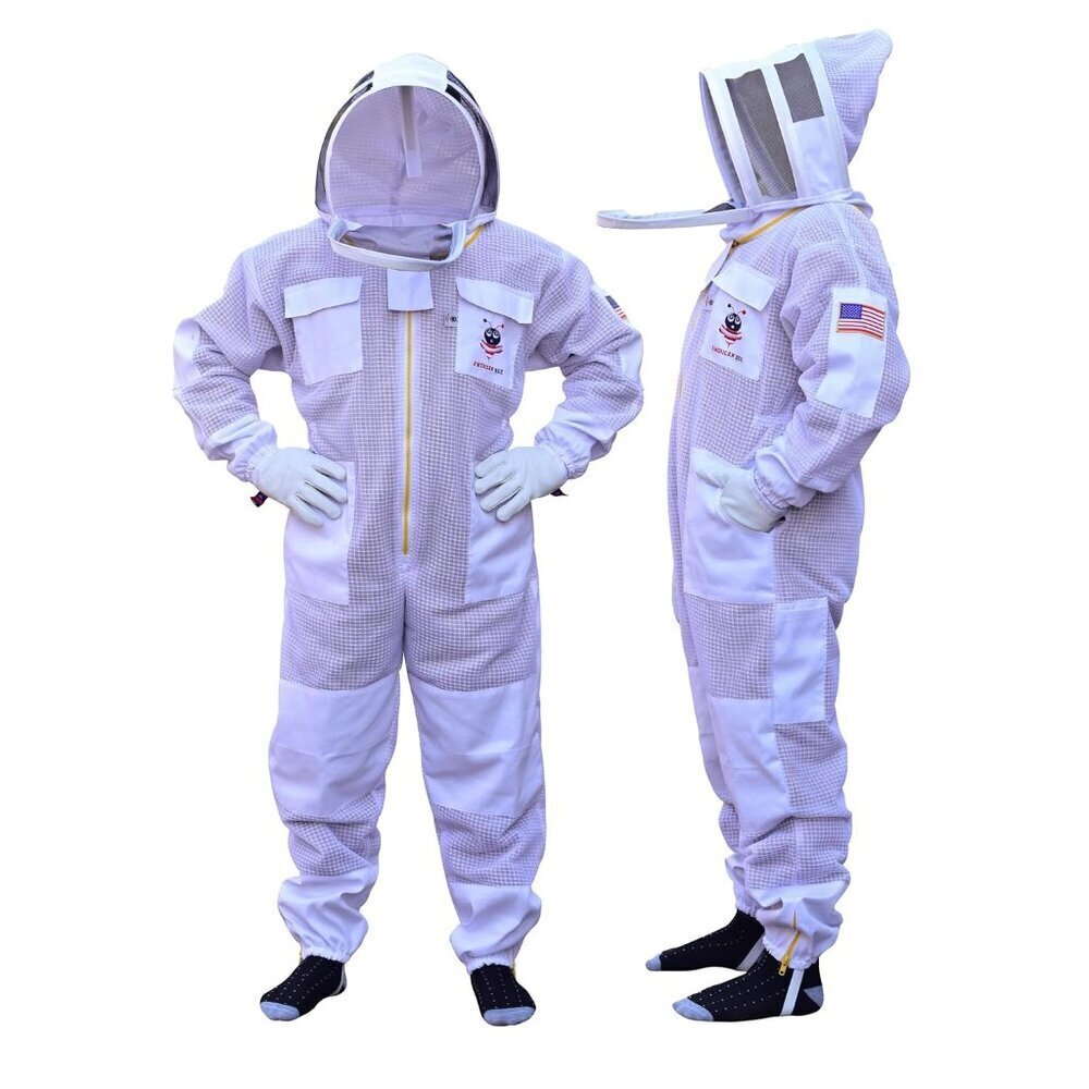 Professional 3 Layer Beekeeping Suit, Ultra Ventilated Bee suit, Bee Keeper Suit